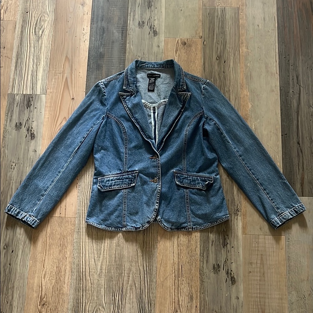 FOR JOSEPH Denim Blazer Jacket Size: Large (L) - Picture 1 of 16